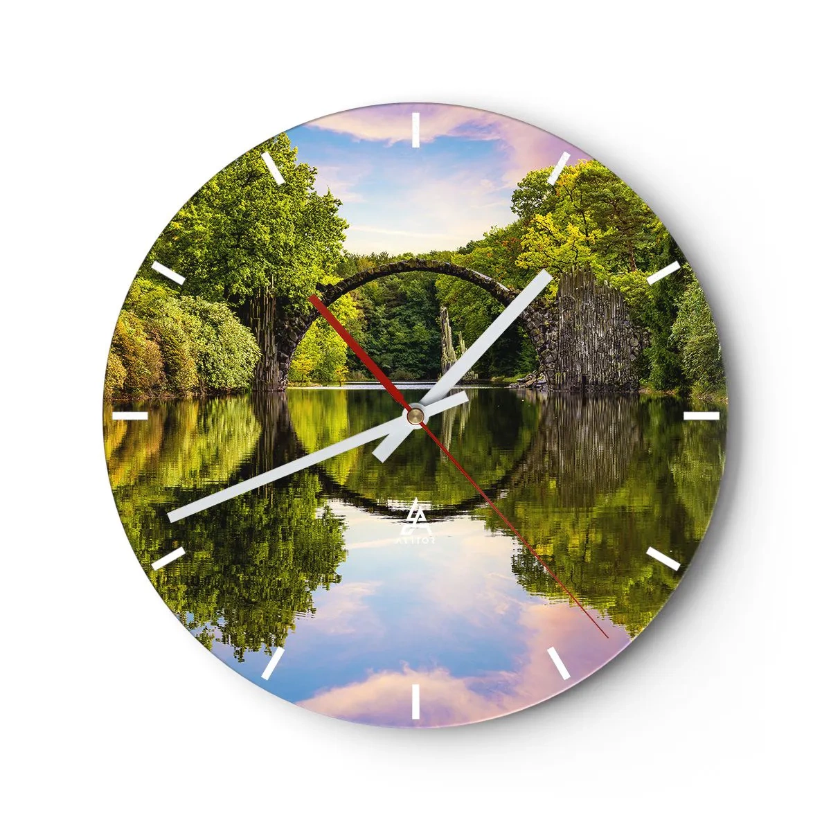 Vægur, Uret - På mødet mellem to verdener - 40x40 cm