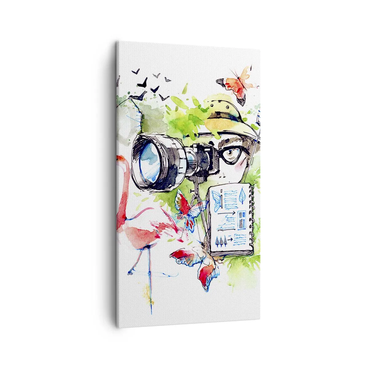 Lærredstryk - Billede på lærred - Gennem en rejsendes linse - 45x80 cm