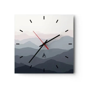 Vægur, Uret - Bølger af bjerge - 30x30 cm
