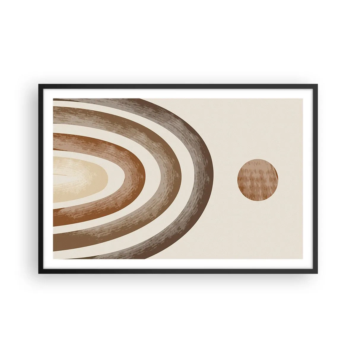 Plakat i sort ramme - I en galakse langt, langt væk - 91x61 cm