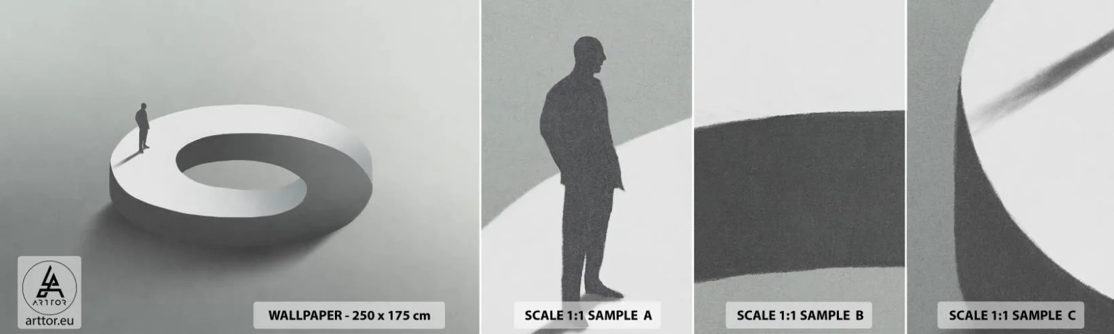Fototapet Prøve Standard Eco - Og vær klog - Mand, 3D, Forretningsmand - 100x30 cm