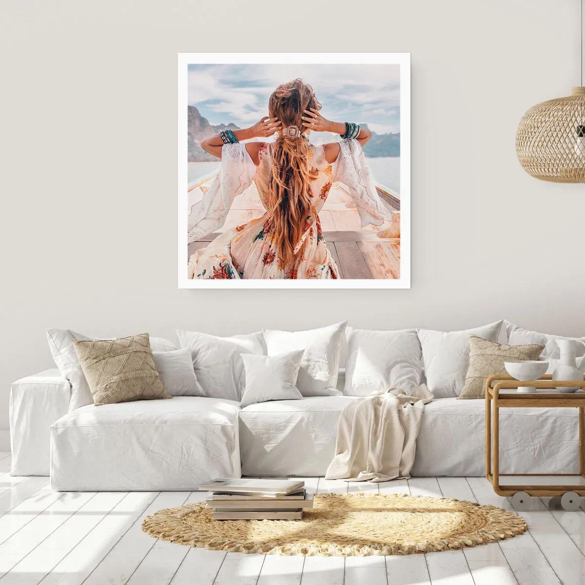 Plakat - På vej mod lykken - 50x50 cm