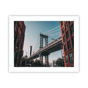 Plakat - Over byens bølger - 50x40 cm