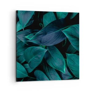 Lærredstryk - Billede på lærred - Grønt i sig selv - 50x50 cm