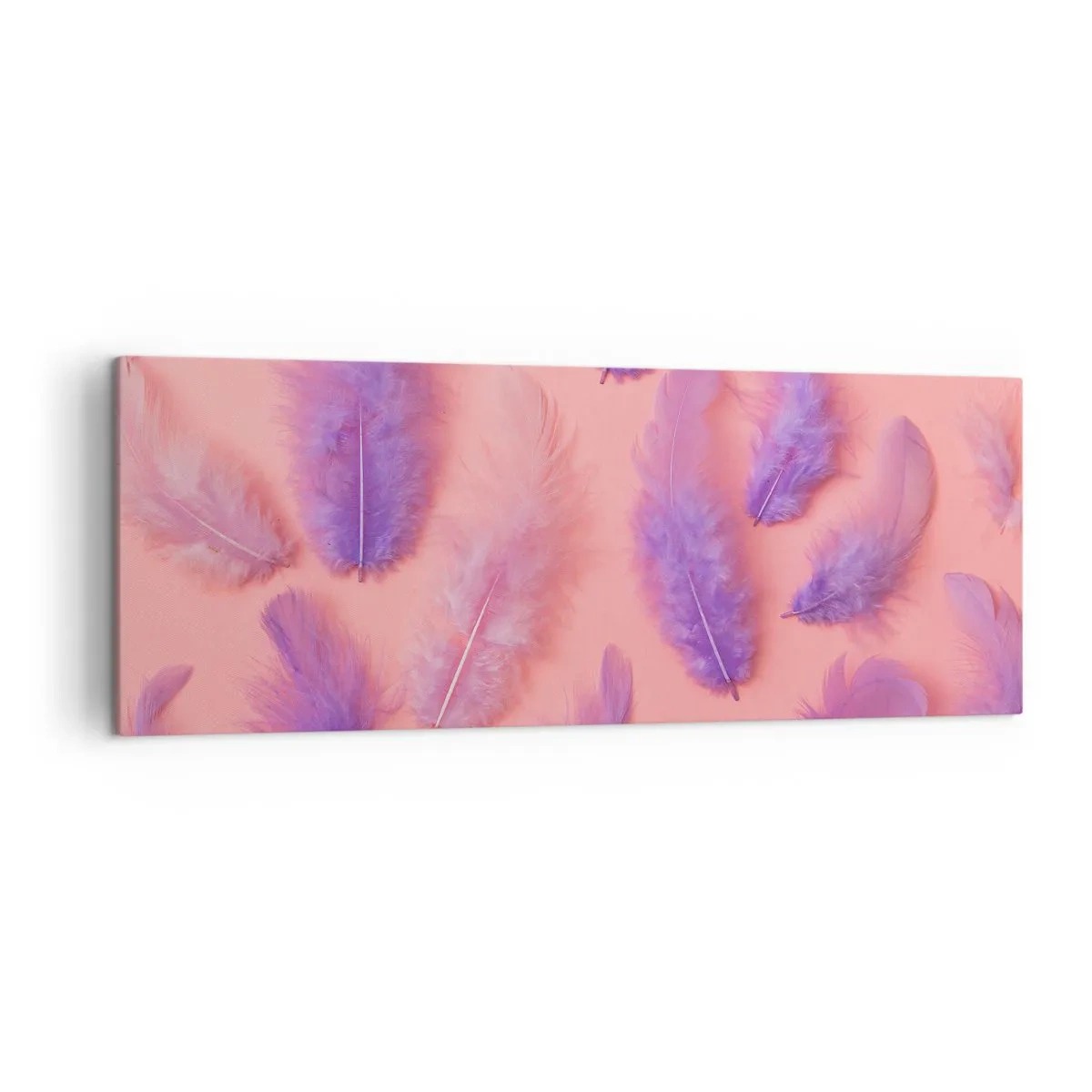 Lærredstryk - Billede på lærred - Lilla fugl af begær - 140x50 cm