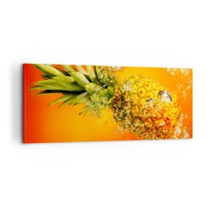 Lærredstryk - Billede på lærred - Tropisk saftig friskhed - 100x40 cm