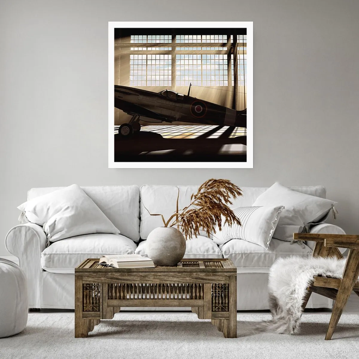 Plakat - Resten af krigeren - 60x60 cm