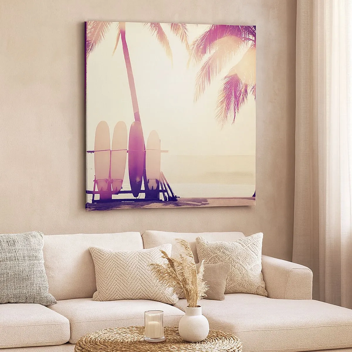 Lærredstryk - Billede på lærred - Det bliver en fantastisk dag - 30x30 cm