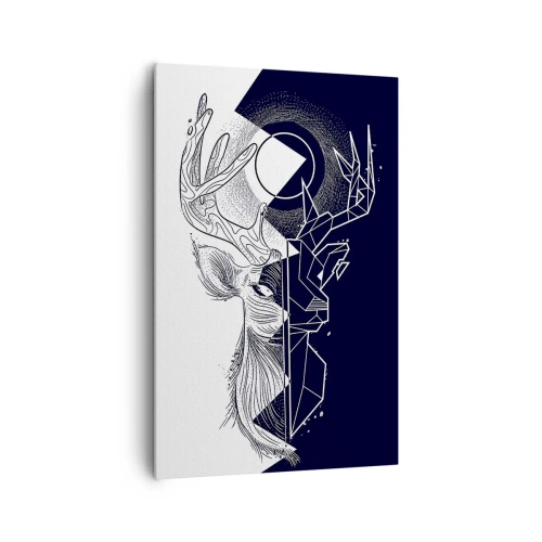 Lærredstryk - Billede på lærred - Modsætningernes kamp og enhed - 80x120 cm