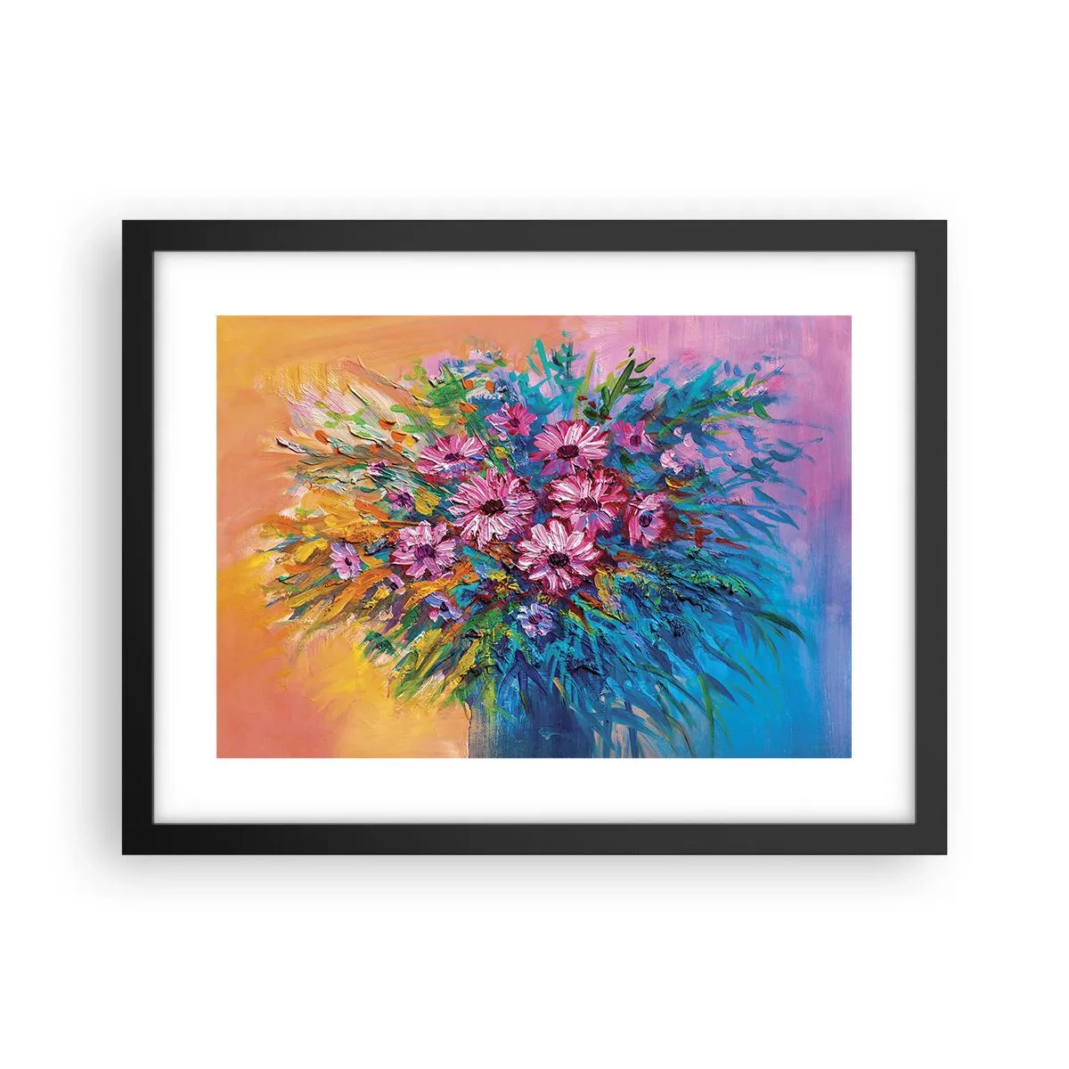 Plakat i sort ramme - Livets energi - 40x30 cm