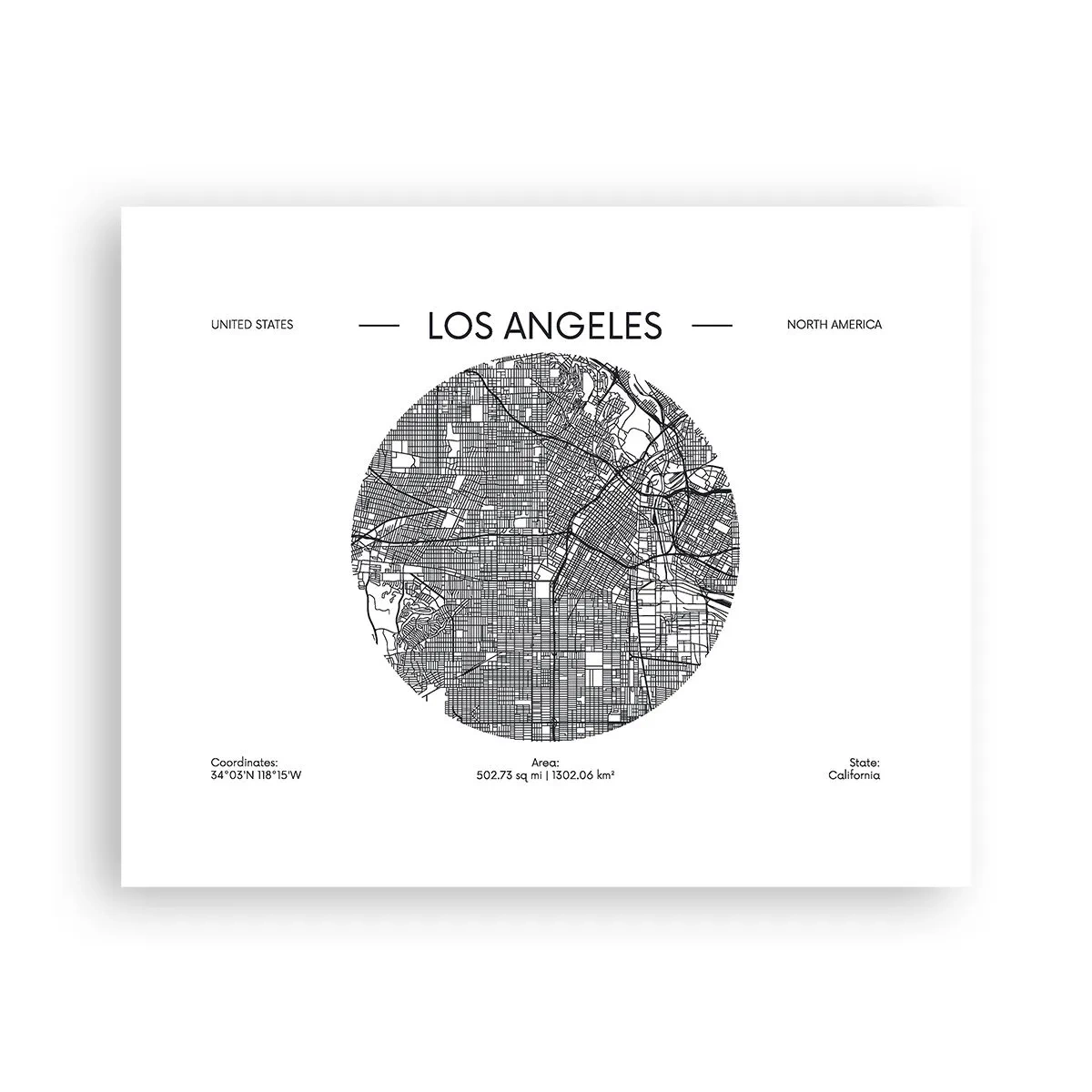 Plakat - Los Angeles' anatomi - 50x40 cm