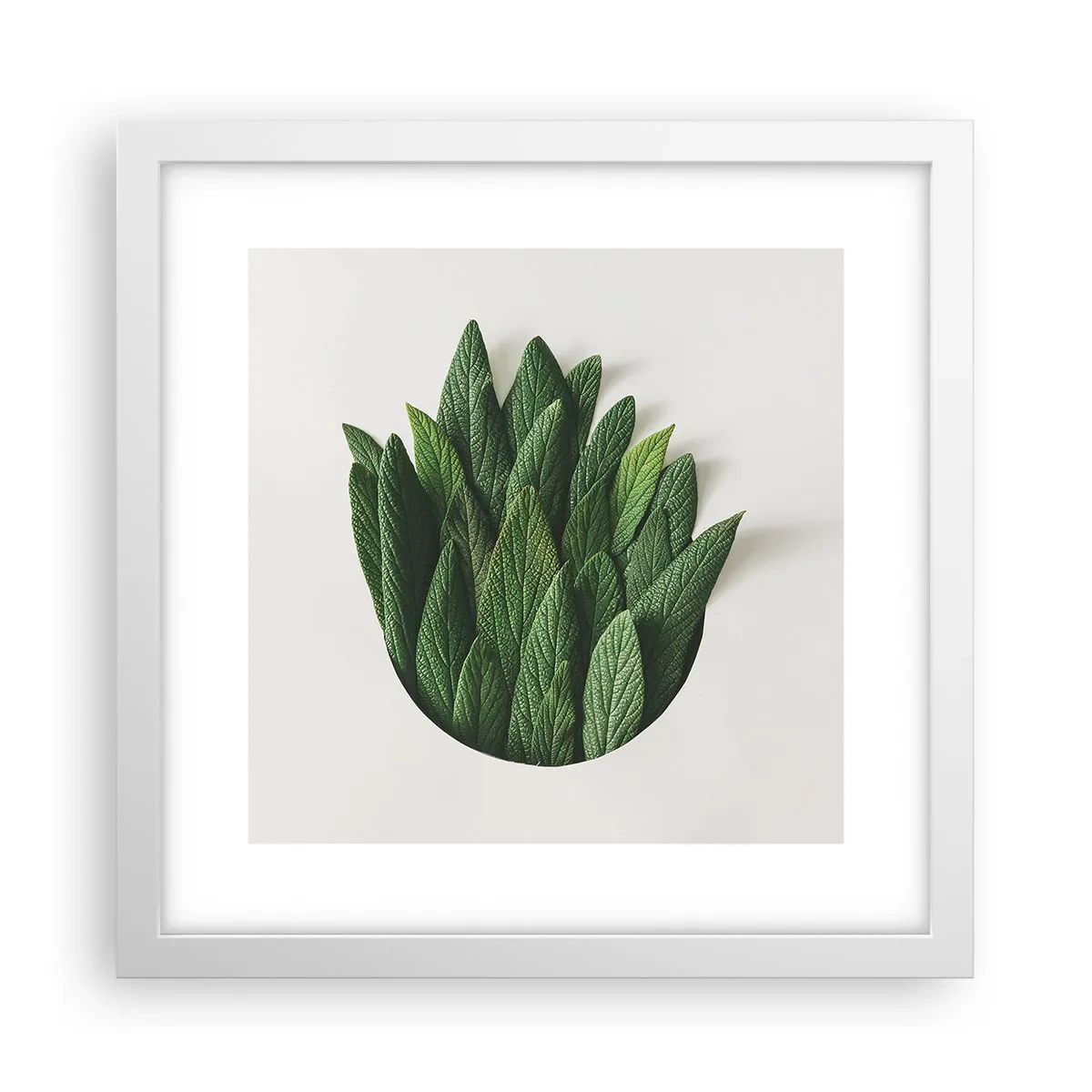 Plakat i hvid ramme - Uhæmmet nysgerrighed - 30x30 cm