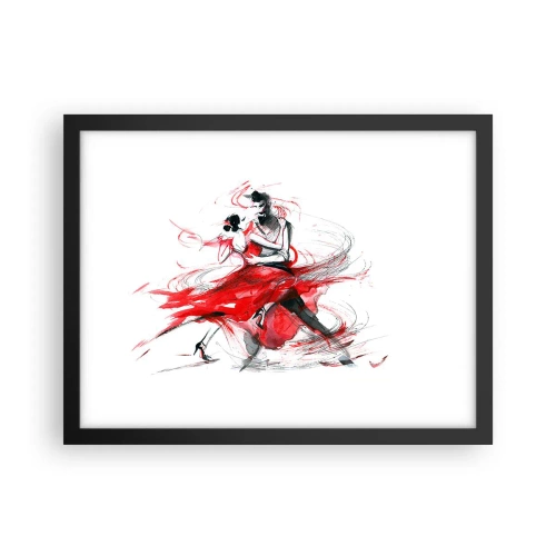 Plakat i sort ramme - Tango - passionens rytme - 40x30 cm