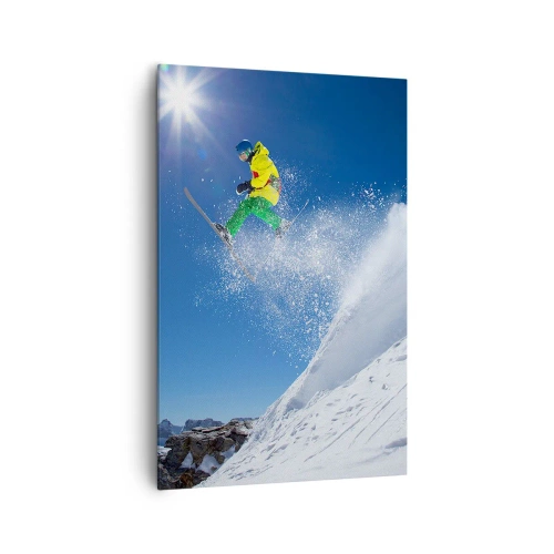 Lærredstryk - Billede på lærred - Danser med bjergene - 80x120 cm