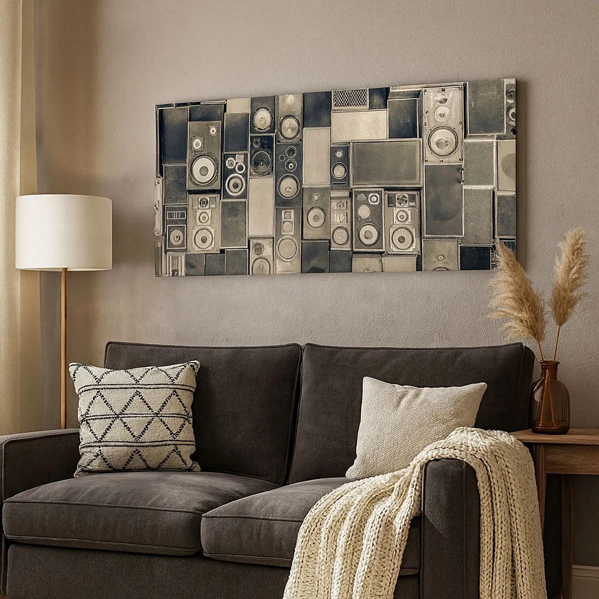 Lærredstryk - Billede på lærred - Og alt er i orden - 100x40 cm