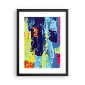 Plakat i sort ramme - Livet er smukt! - 30x40 cm