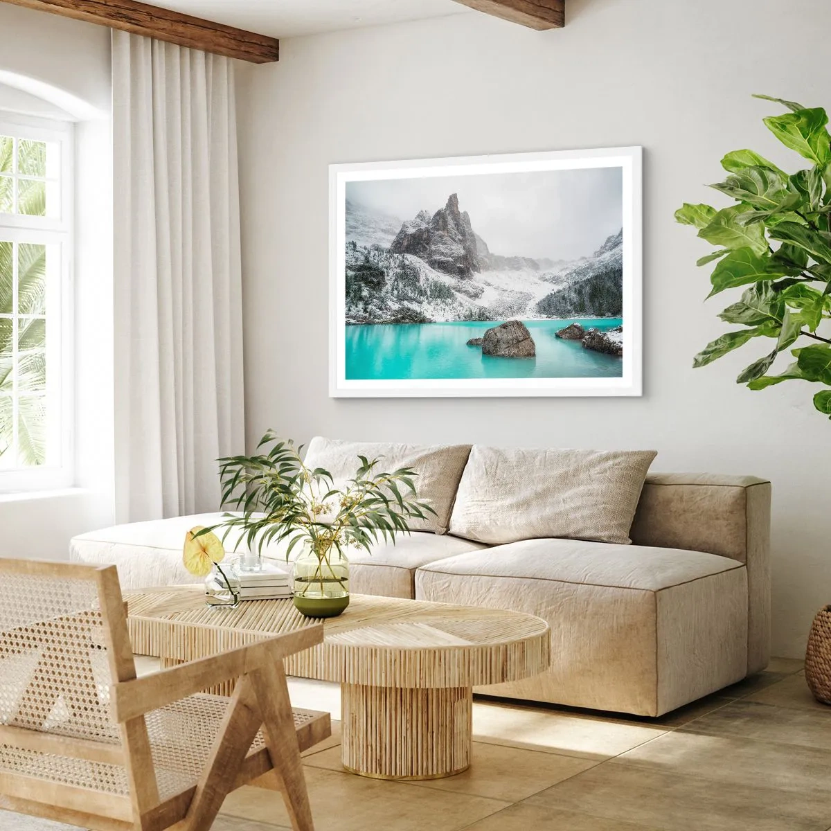 Plakat i hvid ramme - På vagt - 100x70 cm