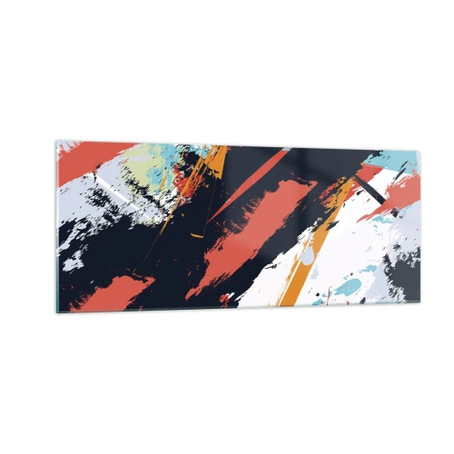 Billede på glas - Dynamisk sammensætning - 100x40 cm