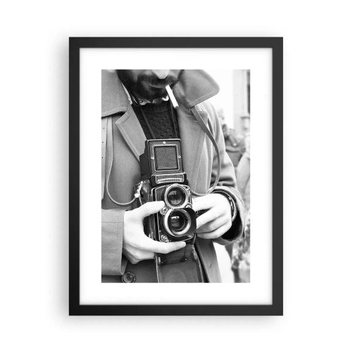 Plakat i sort ramme - I retro stil - 30x40 cm