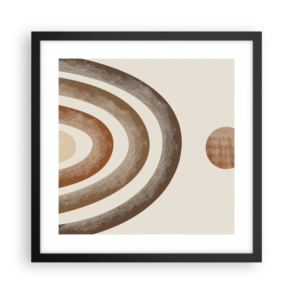 Plakat i sort ramme - I en galakse langt, langt væk - 40x40 cm