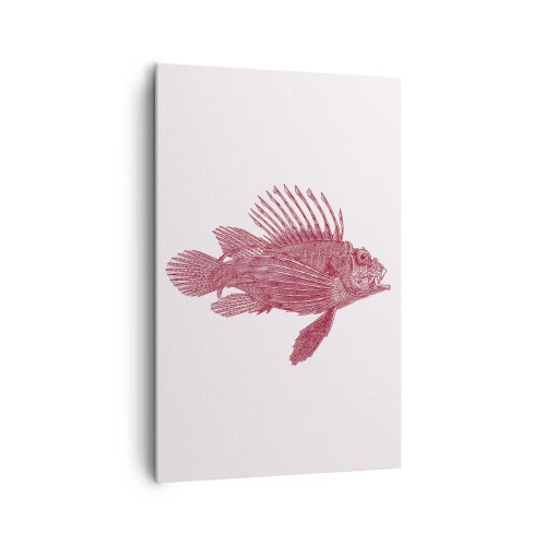 Lærredstryk - Billede på lærred - En beboer i eksotiske farvande - 80x120 cm