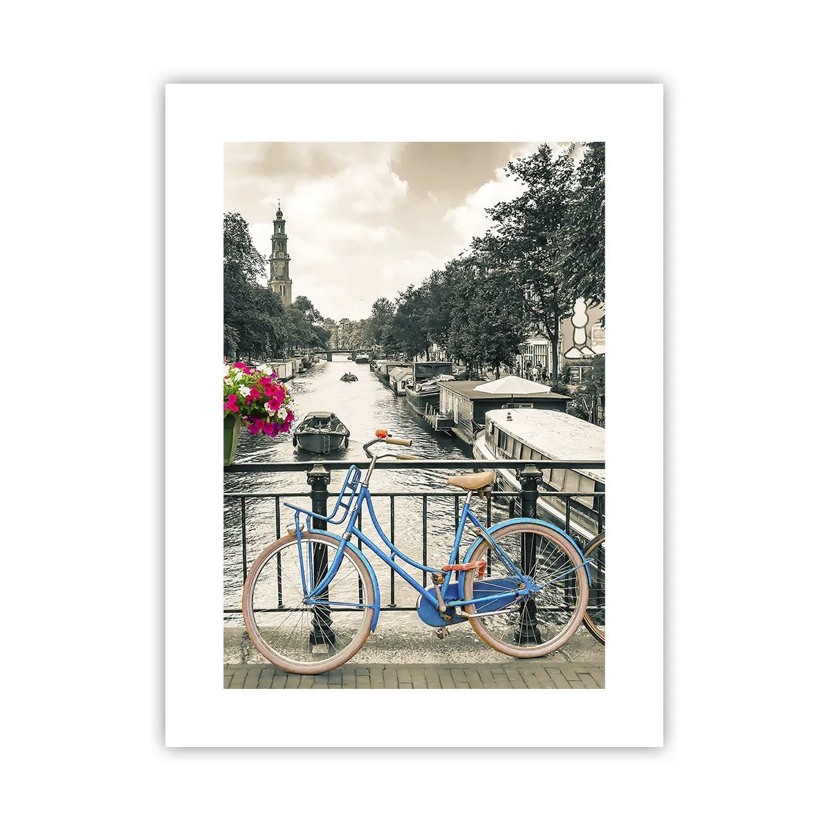Plakat - Farverne i Amsterdams gader - 30x40 cm