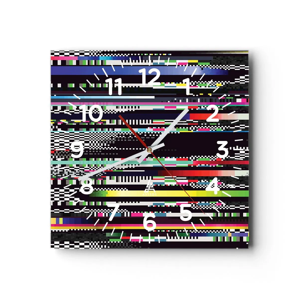 Vægur, Uret - Det kontrollerede billede af virkeligheden - 40x40 cm