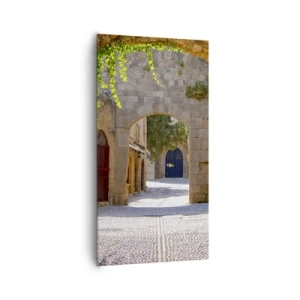 Lærredstryk - Billede på lærred - Et optog vil snart dukke op - 65x120 cm