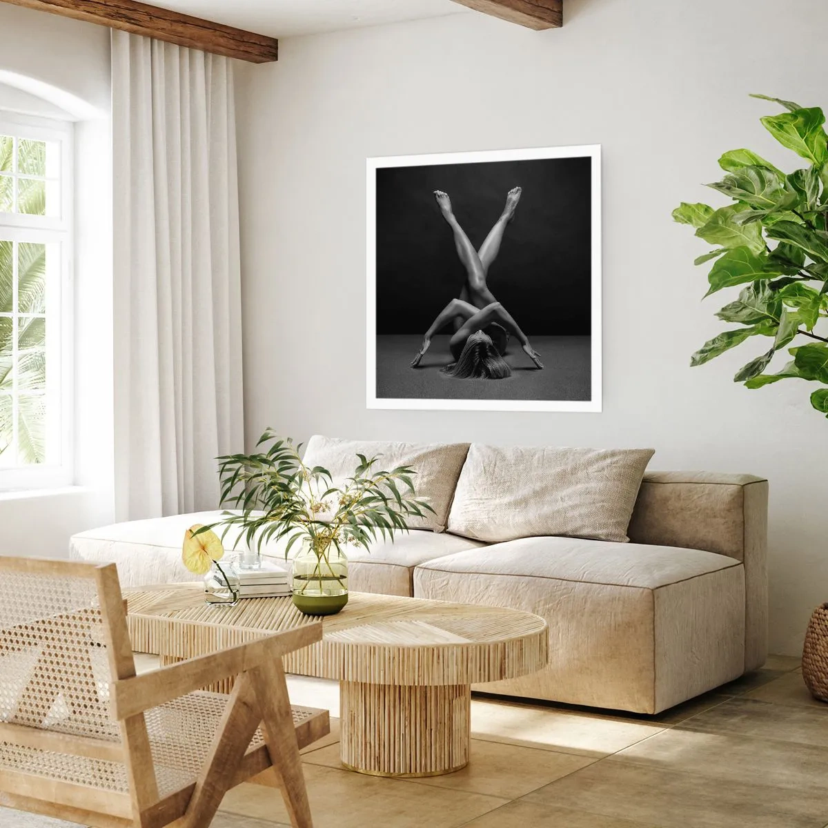 Plakat - Nøgenhedens geometri - 30x30 cm