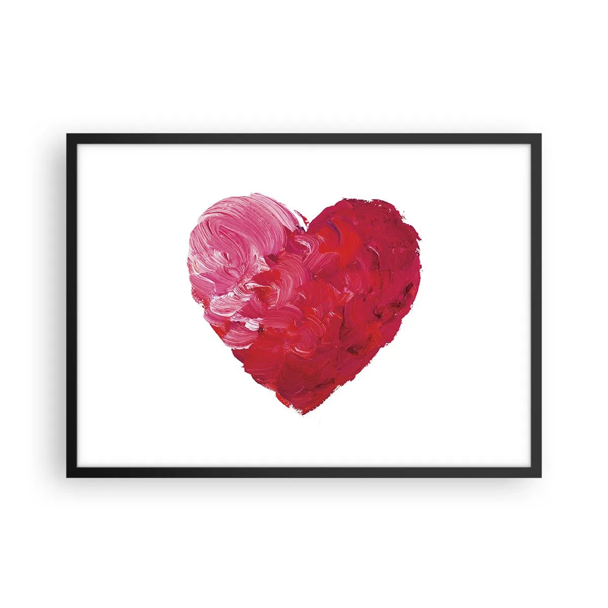 Plakat i sort ramme - All you need is love - 70x50 cm