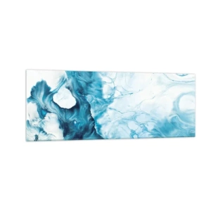 Billede på glas - Blå koncert - 140x50 cm