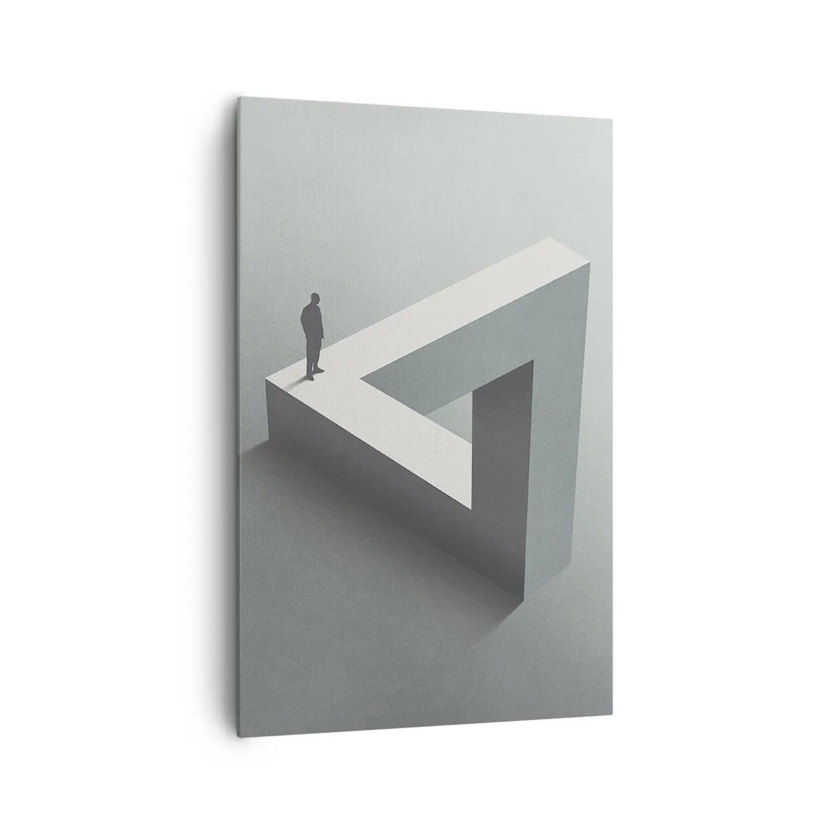 Lærredstryk - Billede på lærred - Og dog er det muligt - 80x120 cm