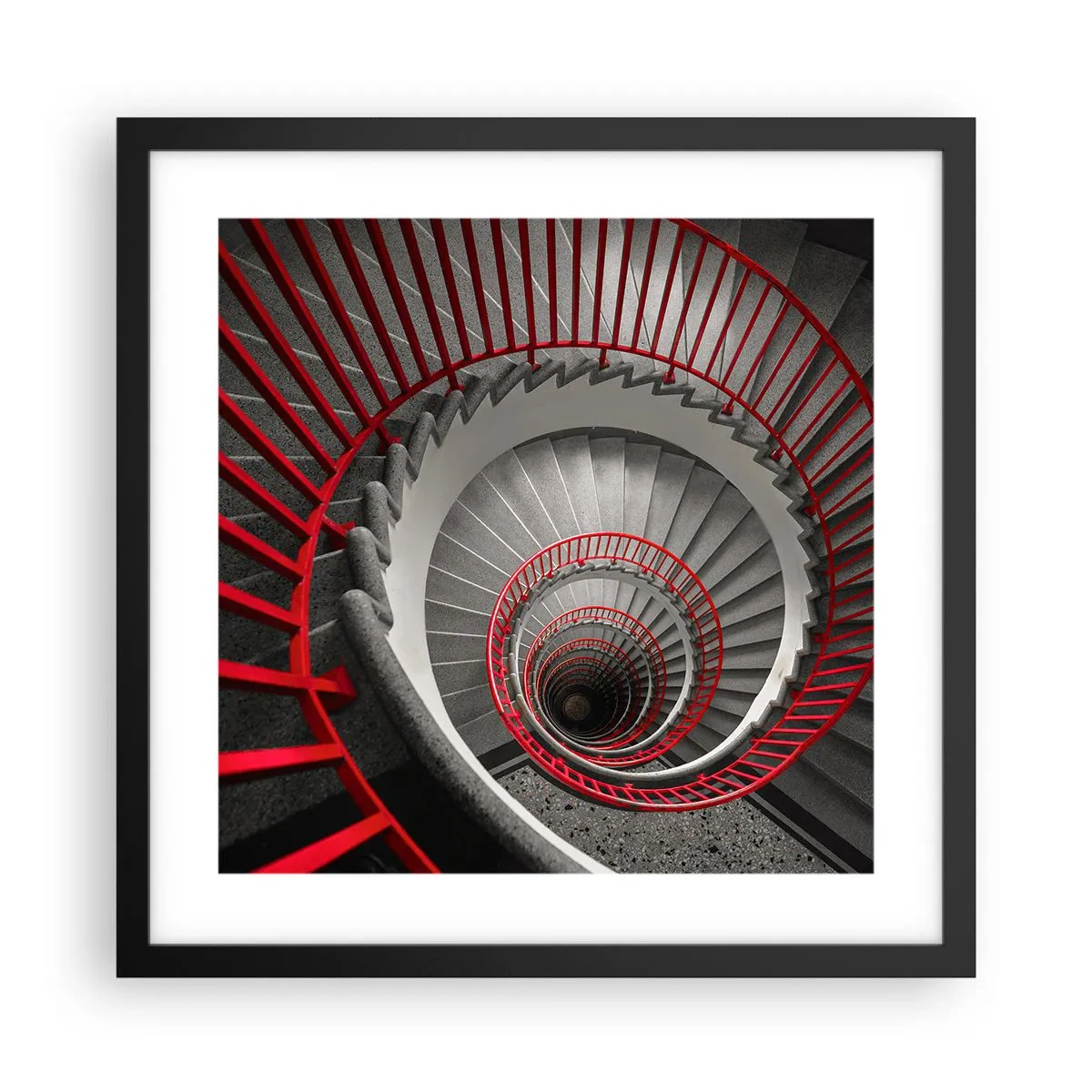 Plakat i sort ramme - Arkitektoniske lege - 40x40 cm