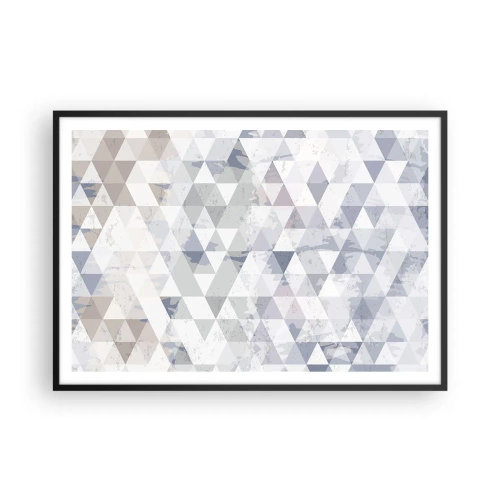 Plakat i sort ramme - I takt på tre - 100x70 cm