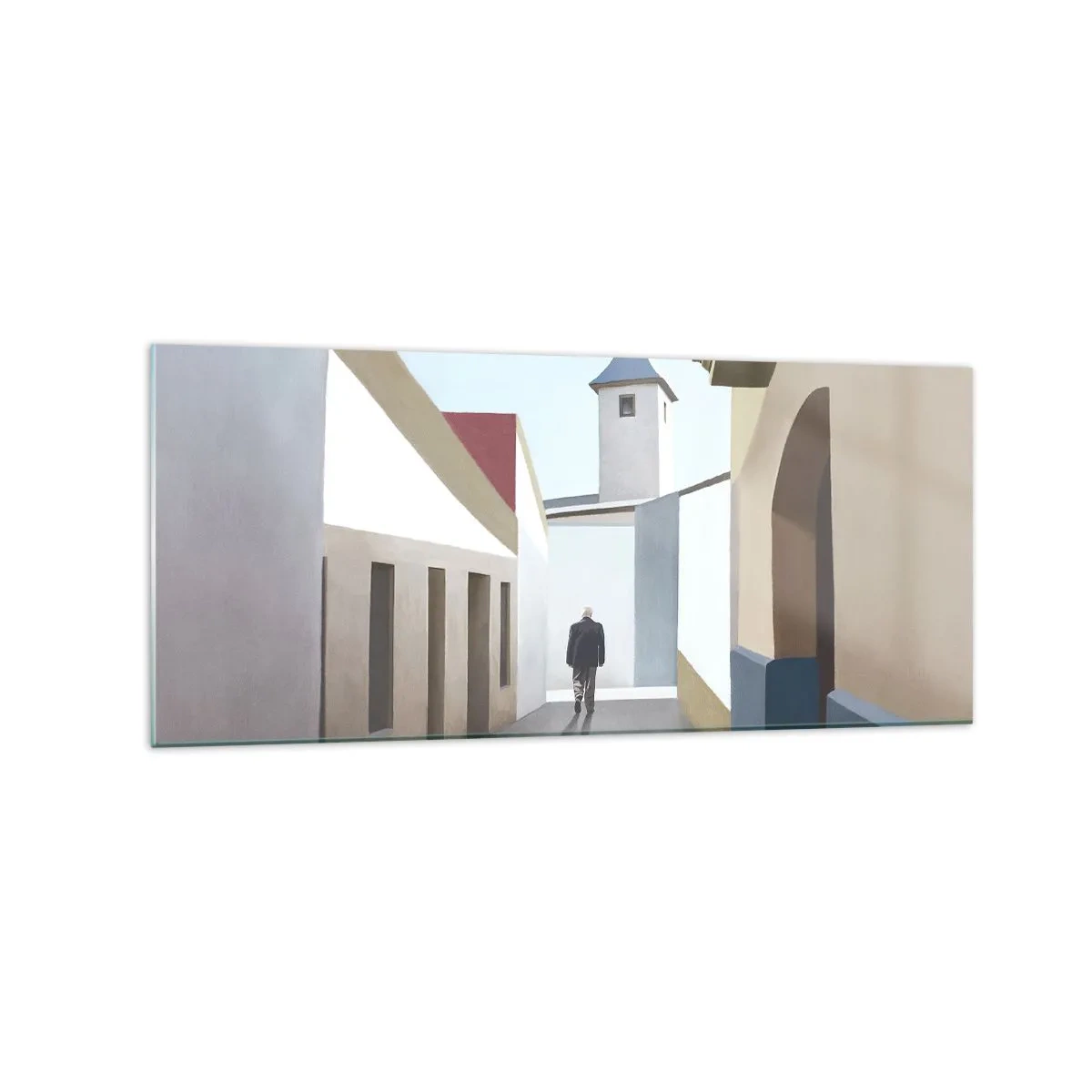 Billede på glas - Solrig gåtur - 120x50 cm