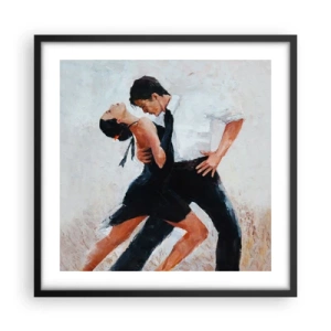 Plakat i sort ramme - Mine drømmes tango - 50x50 cm