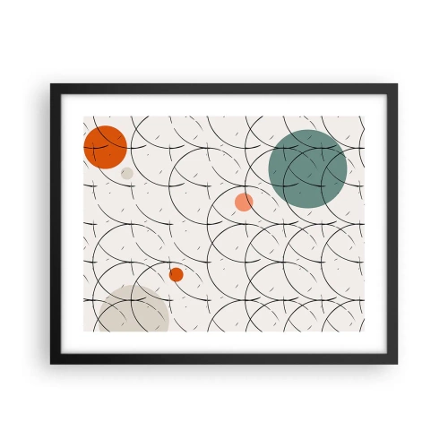 Plakat i sort ramme - I popkunstens ånd - 50x40 cm