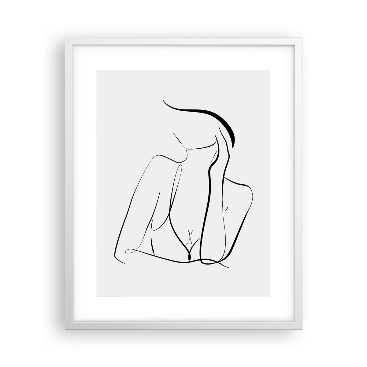 Plakat i hvid ramme - På bølgen af en drøm - 40x50 cm