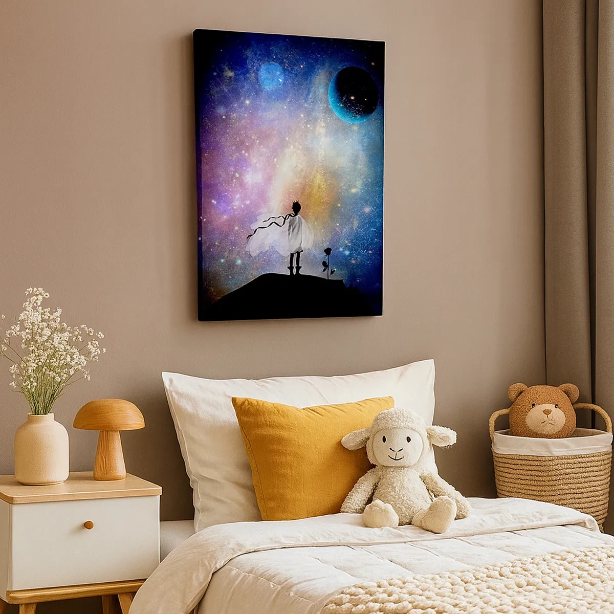 Lærredstryk - Billede på lærred - Lille prins - 50x70 cm