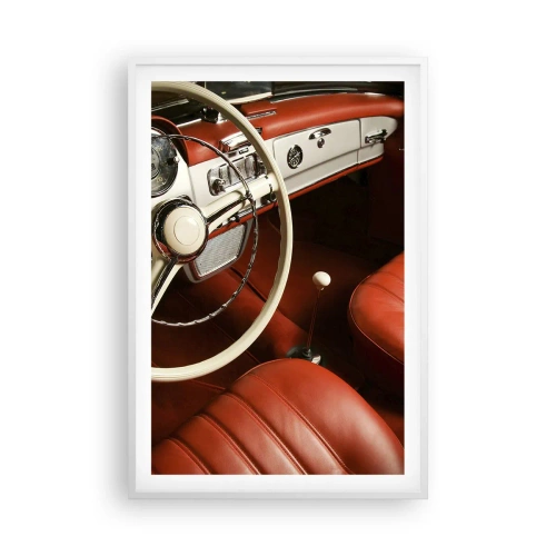 Plakat i hvid ramme - Luksus i vintage stil - 61x91 cm