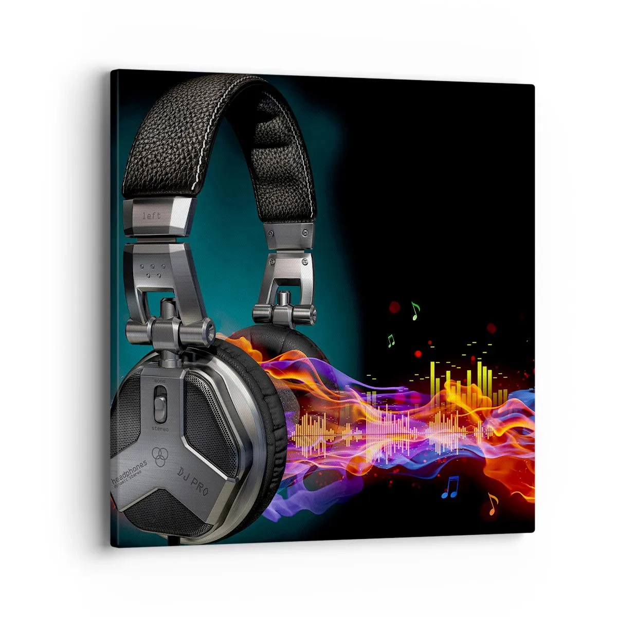 Lærredstryk - Billede på lærred - I musikkens varme - 40x40 cm