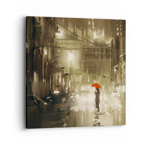 Lærredstryk - Billede på lærred - Alene, men ikke ensom - 40x40 cm