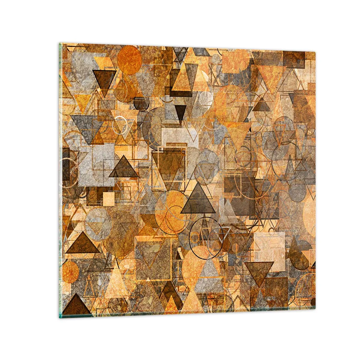 Billede på glas - Verden i form - 60x60 cm