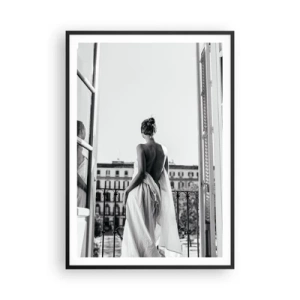 Plakat i sort ramme - Vækning af sanserne - 70x100 cm