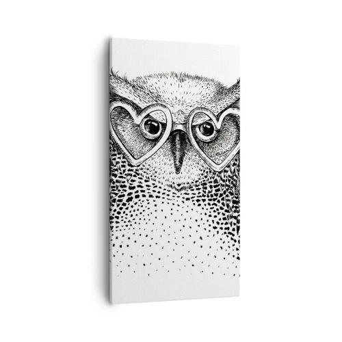 Lærredstryk - Billede på lærred - Klogt og med kærlighed - 55x100 cm