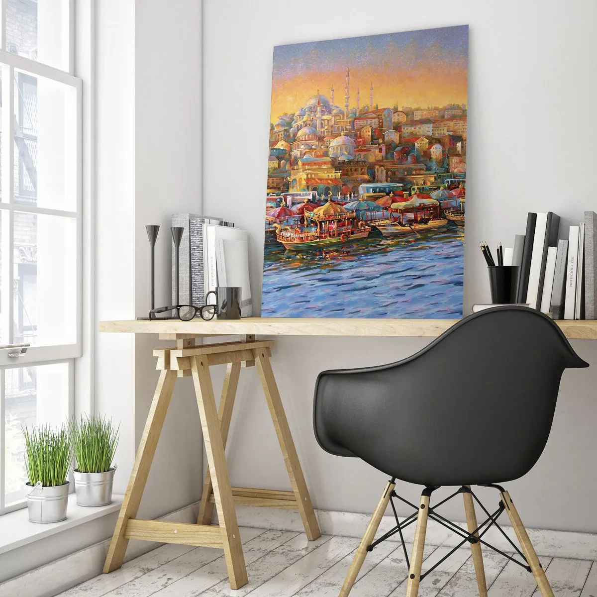 Billede på glas - En historie fra Istanbul - 50x70 cm