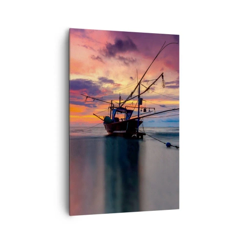Lærredstryk - Billede på lærred - En eksotisk aften - 80x120 cm