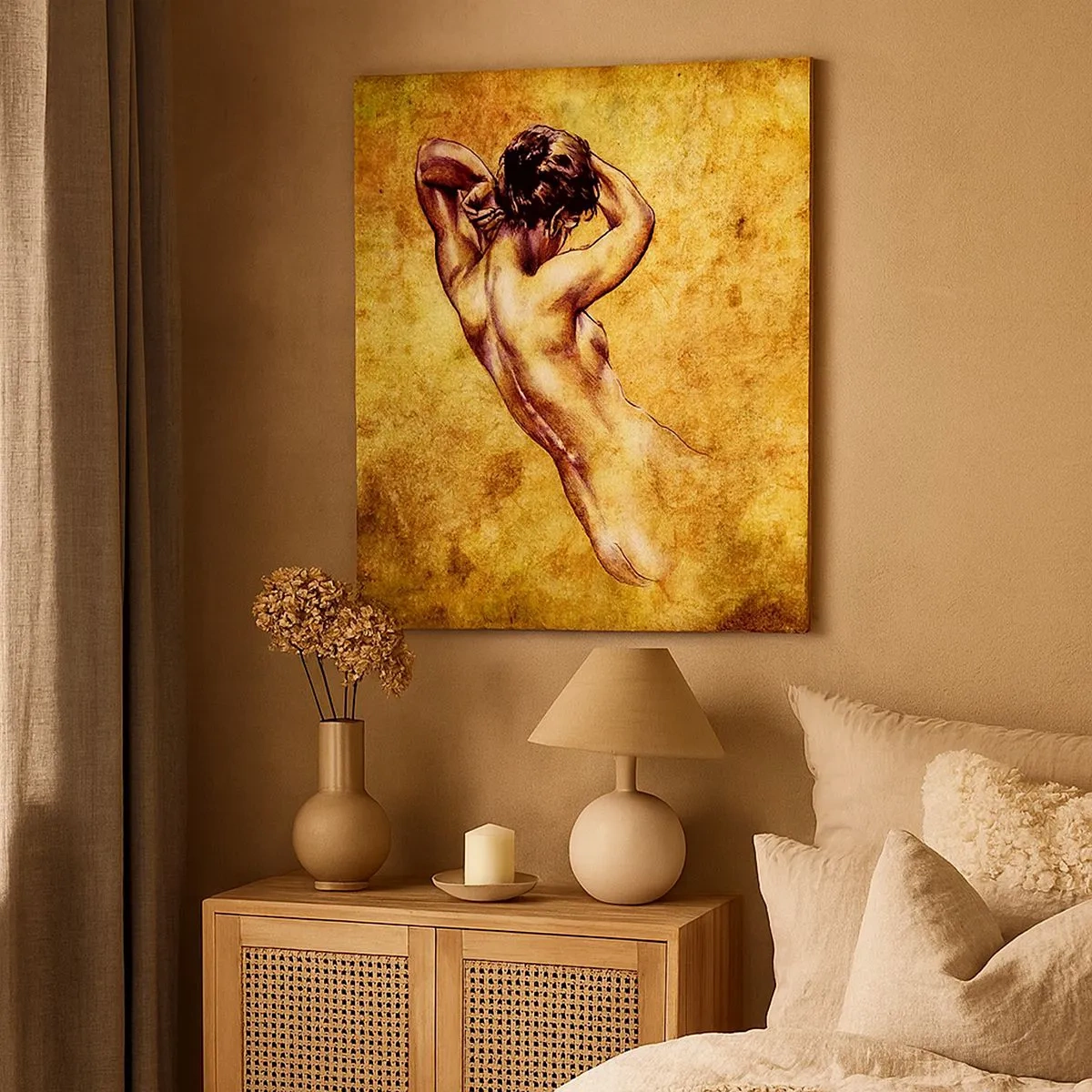 Lærredstryk - Billede på lærred - Afsløret, men stadig et mysterium - 30x30 cm