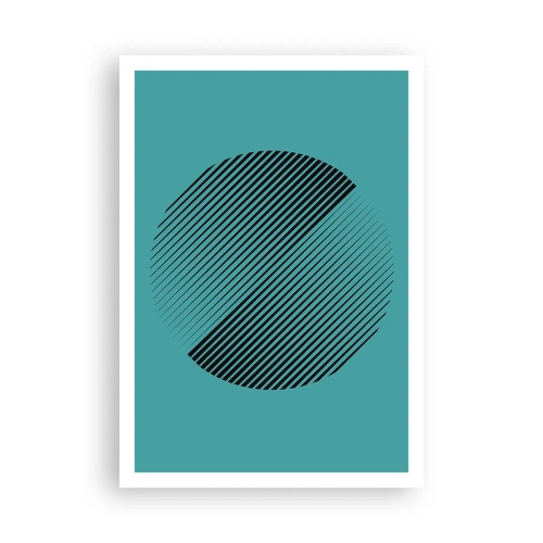 Plakat - Cirklen - en geometrisk variation - 70x100 cm