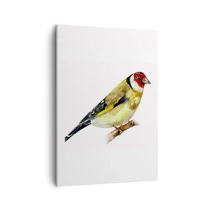 Lærredstryk - Billede på lærred - Portræt af en fugl - 50x70 cm
